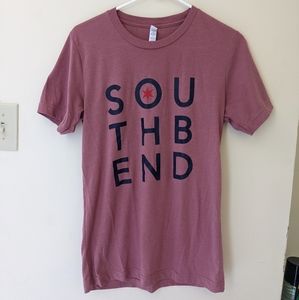 Pink berry South Bend graphic tee